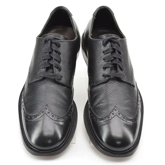 Men rag & bone Pebble Leather Brogue Wingtip Oxfords 42